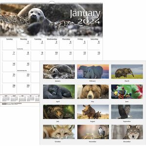 House of Doolittle Earthscapes Wildlife Wall Calendars - Julian Dates - Monthly - 1 Year - January 2022 till December 2022 - 1 Month Single Page Layout - 12