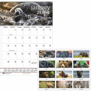 House of Doolittle Earthscapes Wildlife Monthly Wall Calendar - Julian Dates - Monthly - 1 Year - January 2022 till December 2022 - 1 Month Single Page Layout - 12