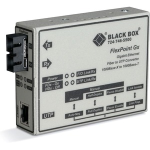 Black Box FlexPoint Gigabit Ethernet Media Converter