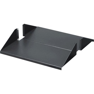 Black Box RMTS07-19 Rackmount Server Rack Shelf - Black - Steel - 200 lb Maximum Weight Ca