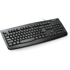 Kensington Pro Fit Washable Keyboard - PS/2, USB - 104 Keys - Black - Pack of 1 - Retail