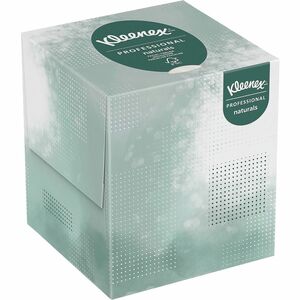 Kleenex+Professional+Naturals+Facial+Tissue+Cube+for+Business+-+8.30%26quot%3B+x+7.80%26quot%3B+-+White+-+Virgin+Fiber+-+90+%2F+Box