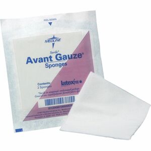 Medline+Four-ply+Sterile+Gauze+Nonwoven+Sponges+-+4+Ply+-+3%26quot%3B+x+3%26quot%3B+-+40%2FBox+-+White