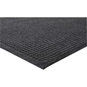 Genuine+Joe+EcoGuard+Indoor+Wiper+Floor+Mats+-+Indoor+-+36%26quot%3B+Length+x+24%26quot%3B+Width+-+Plastic%2C+Rubber+-+Charcoal+Gray+-+1Each