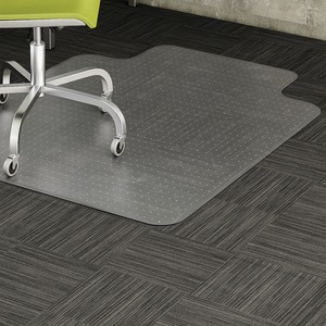 Lorell+Wide+Lip+Low-pile+Chairmat+-+Carpeted+Floor+-+60%26quot%3B+Length+x+45%26quot%3B+Width+x+0.122%26quot%3B+Thickness+-+Lip+Size+12%26quot%3B+Length+x+25%26quot%3B+Width+-+Vinyl+-+Clear+-+1Each