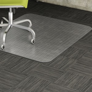 Lorell+Low-Pile+Chairmat+-+Carpeted+Floor+-+60%26quot%3B+Length+x+46%26quot%3B+Width+x+0.122%26quot%3B+Thickness+-+Rectangular+-+Vinyl+-+Clear+-+1Each