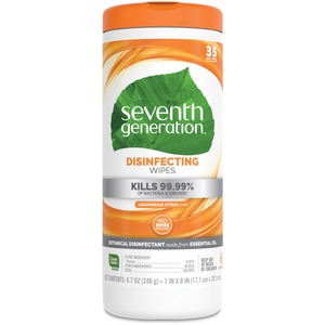 Seventh+Generation+Disinfecting+Cleaner+-+Lemongrass+Citrus+Scent+-+8%26quot%3B+Length+x+7%26quot%3B+Width+-+35+%2F+Canister+-+1+Each+-+Deodorize