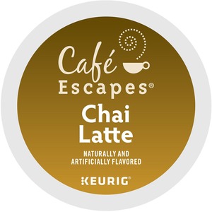 Caf%26eacute%3B+Escapes%C2%AE+Chai+Latte+Black+Tea+K-Cup+-+0.5+oz+-+24+%2F+Box
