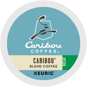 Caribou Coffee® K-Cup Caribou Blend Decaf Coffee - Compatible with Keurig Brewer - Medium - 24 / Box