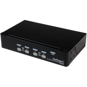StarTech.com 4 Port 1U Rackmount USB KVM Switch with OSD - Control up to 4 VGA and USB computers from a single keyboard, mouse and monitor - usb kvm switch - 4 port kvm switch - vga kvm switch -rack mount kvm