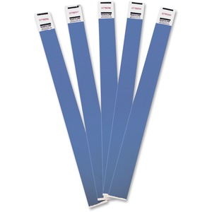Advantus+Tyvek%C2%AE+Wristbands+-+3%2F4%26quot%3B+Width+x+10%26quot%3B+Length+-+Rectangle+-+Blue+-+Tyvek+-+Adhesive+Closure+-+100+%2F+Pack