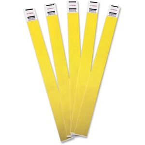 Advantus+Tyvek%C2%AE+Wristbands+-+3%2F4%26quot%3B+Width+x+9+3%2F4%26quot%3B+Length+-+Yellow+-+Tyvek+-+100+%2F+Pack
