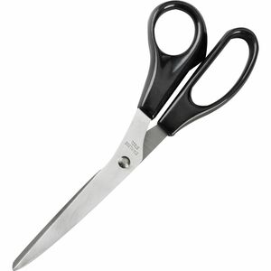 Business+Source+Stainless+Steel+Scissors+-+8%26quot%3B+Overall+Length+-+Bent-right+-+Stainless+Steel+-+Black+-+1+Each