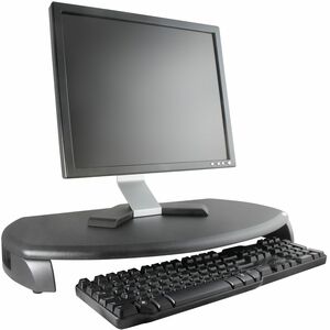 Kantek+Monitor+Stand+with+Keyboard+Storage+-+Up+to+21%26quot%3B+Screen+Support+-+80+lb+Load+Capacity+-+LCD%2C+CRT+Display+Type+Supported+-+3%26quot%3B+Height+x+23%26quot%3B+Width+x+13.25%26quot%3B+Depth+-+Desktop+-+Medium+Density+Fiberboard+%28MDF%29+-+Black