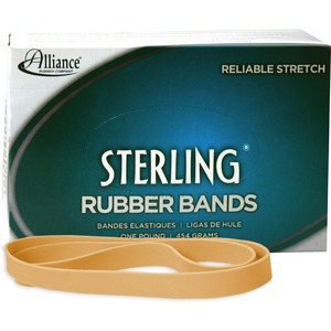 Alliance Rubber 25075 Sterling Rubber Bands - Size #107 - Approx. 50 Bands - 7