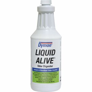 Dymon+Liquid+Alive+Instant+Odor+Digester+-+For+Multipurpose+-+32+fl+oz+%281+quart%29Bottle+-+1+Each+-+Non-toxic+-+White