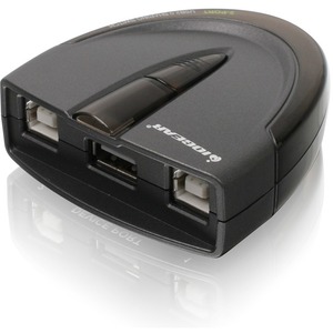 IOGEAR 2-Port USB 2.0 Automatic Printer Switch - 3 x USB - Desktop