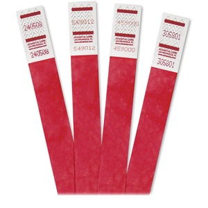 Advantus+Tyvek+Wristbands+-+3%2F4%26quot%3B+Width+x+9+3%2F4%26quot%3B+Length+-+Rectangle+-+Red+-+Tyvek+-+Tear+Resistant%2C+Adhesive+Closure+-+500+%2F+Pack