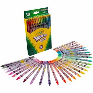 Crayola+Twistables+Colored+Pencils+-+Assorted+Lead+-+Clear+Plastic+Barrel+-+30+%2F+Set