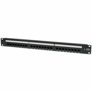 Tripp Lite 24-Port Cat6 Cat5 Patch Panel Rackmount 110 Punch Down RJ45 Ethernet 1URM - 24 x RJ-45