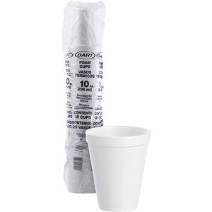 Dart+10+oz+Insulated+Foam+Cups+-+Round+-+25+%2F+Bag+-+White+-+Styrofoam+-+Coffee%2C+Cappuccino%2C+Hot+Chocolate%2C+Tea%2C+Hot+Cider%2C+Juice%2C+Smoothie%2C+Soda%2C+Soft+Drink%2C+Water