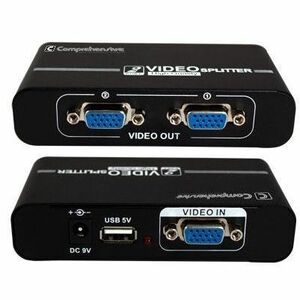 Comprehensive 1x2 SVGA Splitter - 1920 x 1400 - SVGA - 1 x 2 - Computer2 x VGA Out