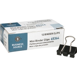 Business Source Fold-back Binder Clips - Mini - 0.6