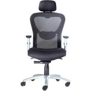 9+to+5+Seating+Strata+1580+High-Back+Mesh+Chair+with+Silver+Accents+-+26%26quot%3B+x+22%26quot%3B+x+51%26quot%3B+-+Polyester+Fern+Seat