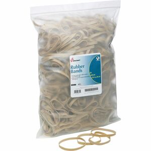 SKILCRAFT%C2%AE+Sterling-Grade+Rubber+Bands+-+Size%3A+%2364+-+Reusable%2C+Elastic%2C+Stretchable+-+Rubber%2C+Crepe+-+Beige+-+1+Pack