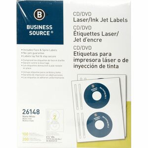 Business+Source+CD%2FDVD+Labels+-+-+Height4+5%2F8%26quot%3B+Diameter+-+Permanent+Adhesive+-+Circle+-+Inkjet%2C+Laser+-+White+-+100+%2F+Pack+-+Lignin-free%2C+Smudge+Resistant