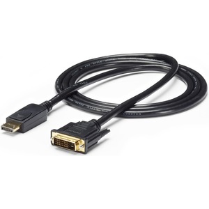 StarTech.com 6ft (1.8m) DisplayPort to DVI Cable, 1080p Video, DisplayPort to DVI-D Adapter/Converter Cable, DP 1.2 to DVI Monitor Cable