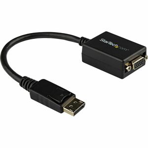 StarTech.com DisplayPort to VGA Adapter, Active DP to VGA Converter, 1080p Video DP to VGA Monitor Adapter Dongle, DisplayPort Certified