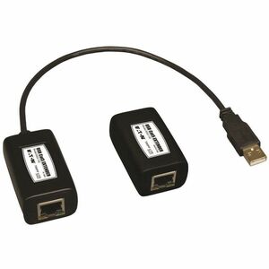 Tripp Lite by Eaton 1-Port USB over Cat5/Cat6 Extender Transmitter and Receiver up to 150 ft. (45.72 m) TAA