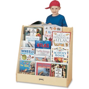 Jonti-Craft+Rainbow+Accents+Birch+Flushback+Pick-a-Book+Stand+-+5+Compartment%28s%29+-+Compartment+Size+%3A+1%26quot%3B+-+27.50%26quot%3B+Height+x+30%26quot%3B+Width+x+13.50%26quot%3B+Depth+-+Rounded+Corner%2C+Durable%2C+Yellowing+Resistant+-+UV+Acrylic+-+Baltic+-+Birch+Plywood+-+1+Each
