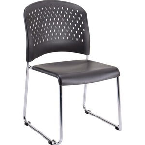 Eurotech+Aire+Stacking+Chair+-+Black+Seat+-+4+%2F+Carton