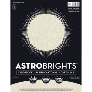 Astrobrights+Premium+Cardstock+-+Natural+-+Letter+-+8+1%2F2%26quot%3B+x+11%26quot%3B+-+65+lb+Basis+Weight+-+Parchment%2C+Tactile%2C+Vellum+-+250+%2F+Pack+-+Acid-free%2C+Lignin-free