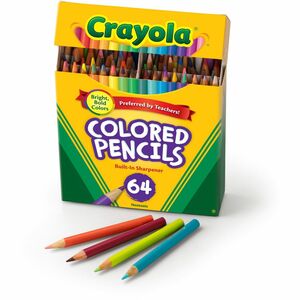 Crayola+Colored+Pencils+-+3.3+mm+Assorted+Lead+-+HB+-+Assorted+Wood+Barrel+-+64+%2F+Set