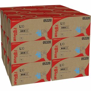 Wypall+GeneralClean+L10+Light+Cleaning+Towels+-+1+Ply+-+9%26quot%3B+Width+x+10.25%26quot%3B+Length+-+125%2FPack+-+1+Carton