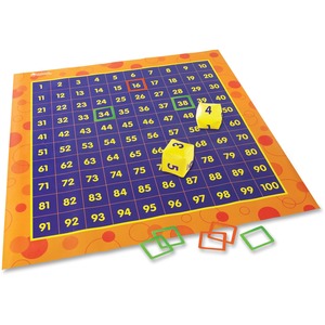 Learning Resources Hip Hoppin' Hundred Mat Floor Game - Theme/Subject: Learning - Skill Learning: Number, Counting, Pattern Matching, Place Value, Problem Solving