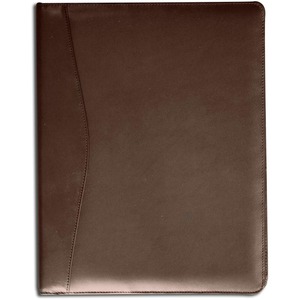 Dacasso+Letter+Pad+Folio+-+8+1%2F2%26quot%3B+x+11%26quot%3B+-+Chocolate+Brown+-+1+Each