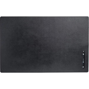 Dacasso 30x19 Black Leather Desk Mat with out Rails - 19