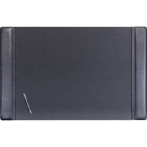 Dacasso 38 x 24 Desk Pad - Black Leather - Rectangle - 38