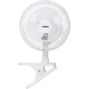 Lorell+Clip-On+Personal+Fan+-+152.4+mm+Diameter+-+2+Speed+-+Adjustable+Tilt+Head+-+9.5%26quot%3B+Height+x+7.9%26quot%3B+Width+x+6%26quot%3B+Depth+-+White