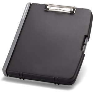 Officemate+Triple+File+Clipboard+Storage+Box%2C+Recycled+-+8+1%2F2%26quot%3B+x+11%26quot%3B+-+Spring+Clip+-+Black+-+1+Each