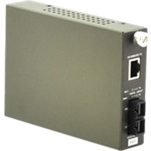 Amer Media Converter - 1 x Network (RJ-45) - 1 x SC Ports - 10/100Base-TX-100Base-FX - 1.2