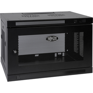 Tripp Lite SmartRack SRW9U Enclosure Rack Cabinet - 9U Rack Height x 19" (482.60 mm) Rack Width - Wall Mountable - Black - 90.72 kg Static/Stationary Weight Capacity