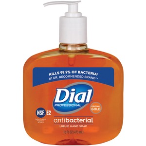 Dial+Original+Gold+Antimicrobial+Liquid+Soap+-+16+fl+oz+%28473.2+mL%29+-+Pump+Bottle+Dispenser+-+Bacteria+Remover%2C+Kill+Germs+-+Hand%2C+Skin+-+Gold+-+1+Each