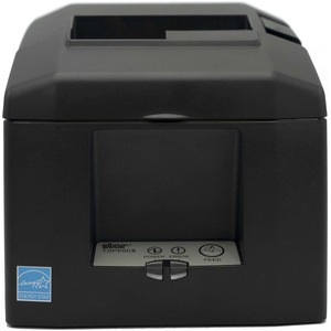 Star Micronics TSP654IISK Desktop Direct Thermal Printer - Monochrome - Label Print - Ethernet - With Cutter - Gray