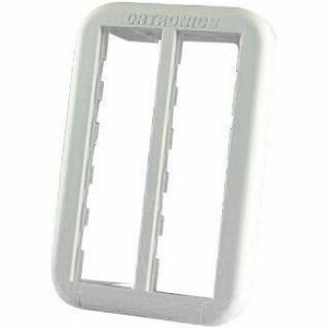Ortronics TracJack Furniture Plate Herman Miller, Baseline, Six-Port, Fog White