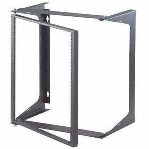 Ortronics Swing-EZ Wall Rack - Black - 25.00 in D